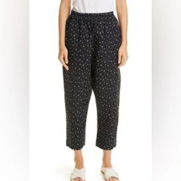 Apiece Apart NY Ani Easy Pants in Scattered Floral Black - NWOT - Size Large - Picture 1 of 8